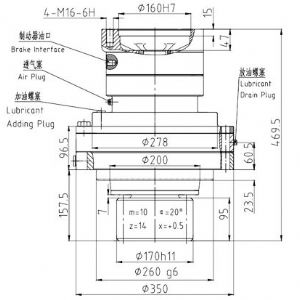 回轉(zhuǎn)減速機JHF680A